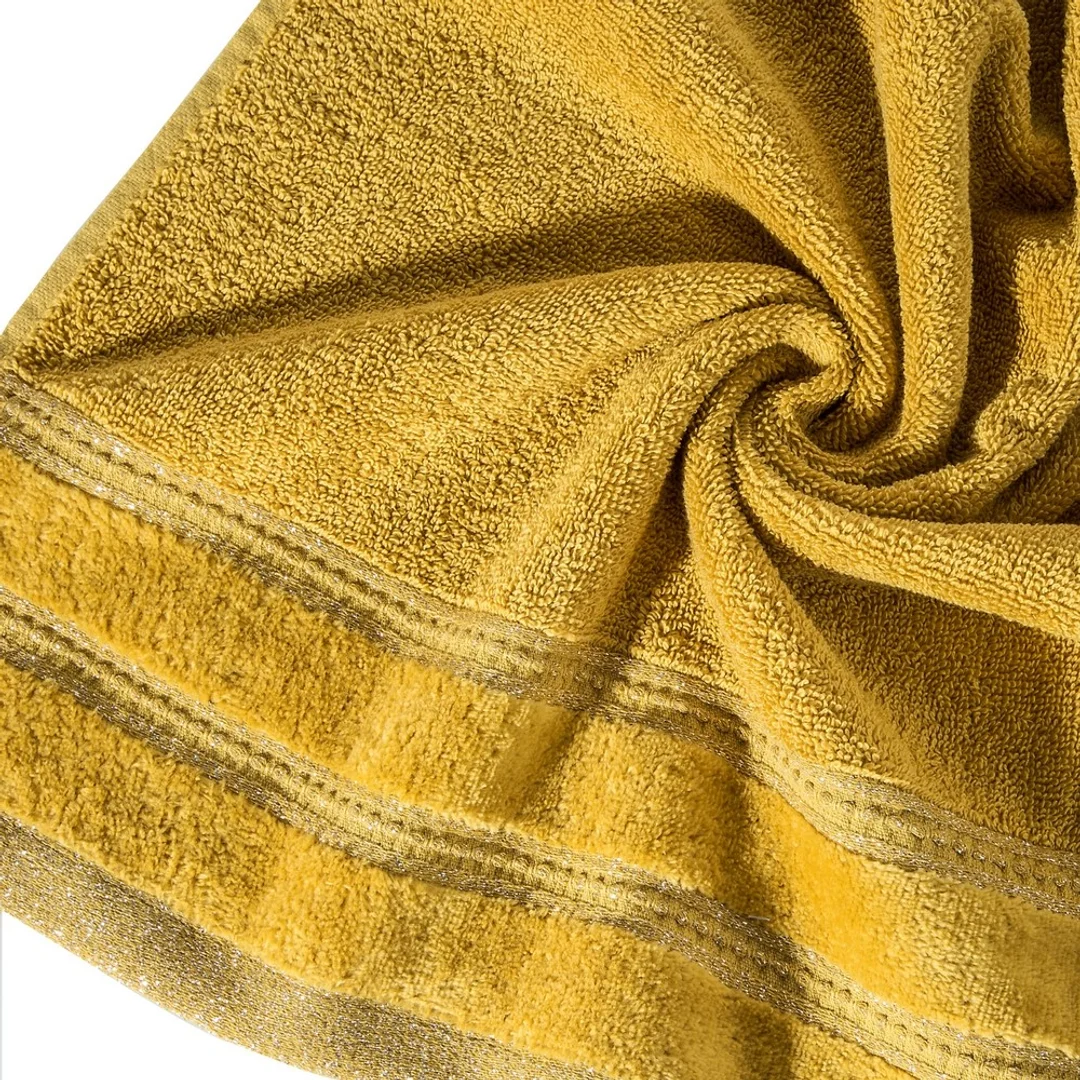 Ręcznik Glory 1 70x140 musztardowy 500g/m2 frotte Eurofirany — zdjęcie 2