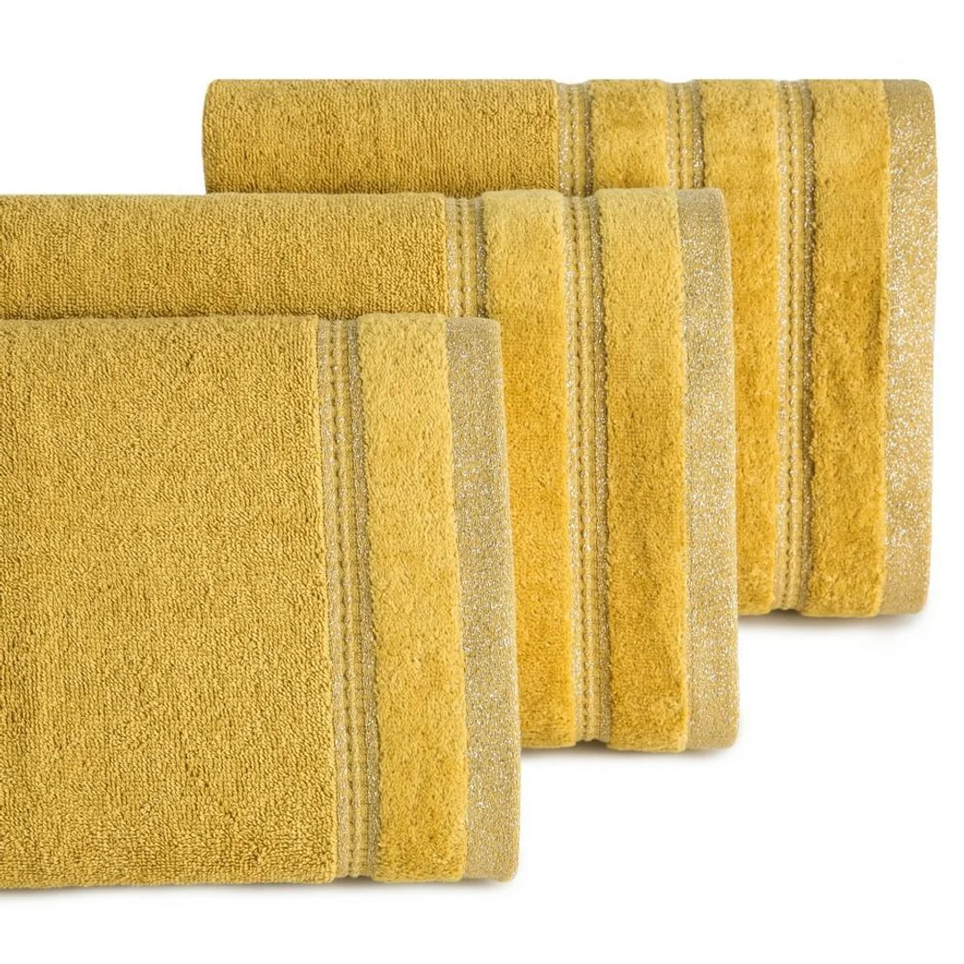 Ręcznik Glory 1 70x140 musztardowy 500g/m2 frotte Eurofirany — zdjęcie 4