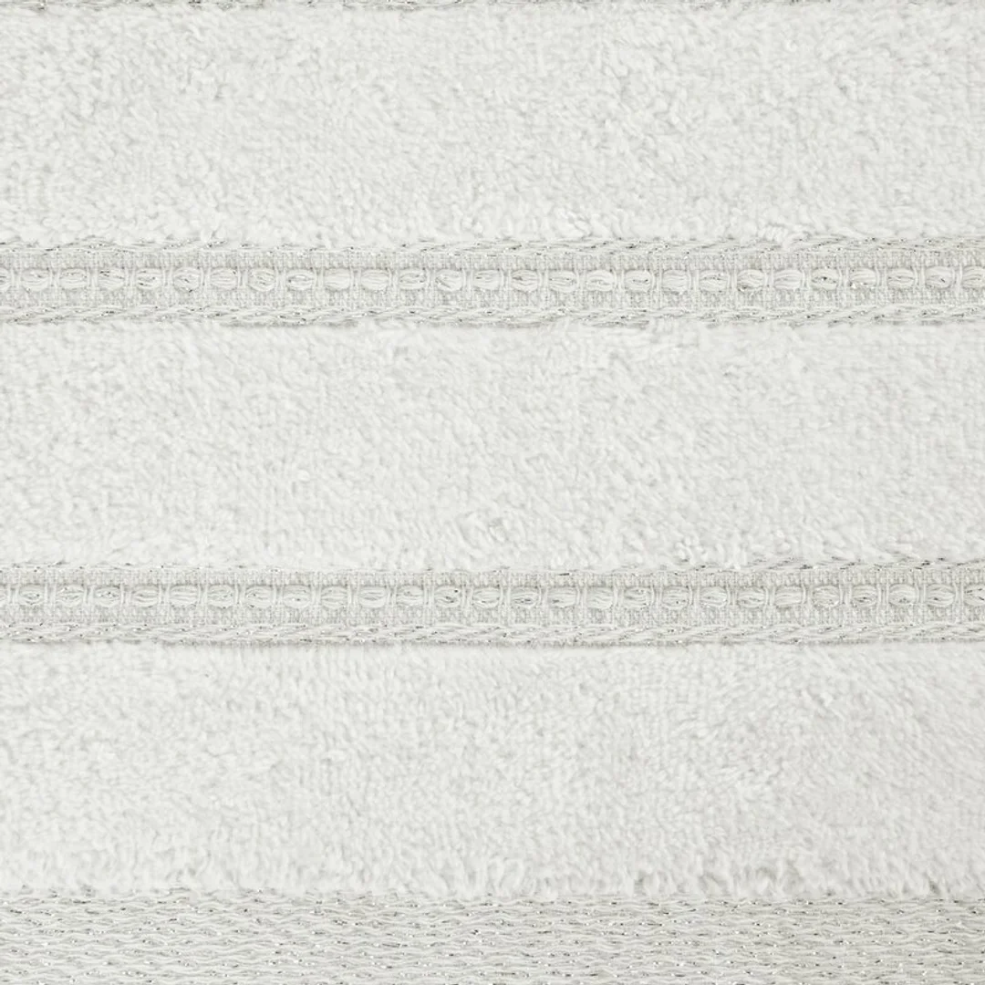 Ręcznik Glory 4 50x90 kremowy z welurową bordiurą i błyszczącą nicią 500 g/m2 Eurofirany — zdjęcie 2