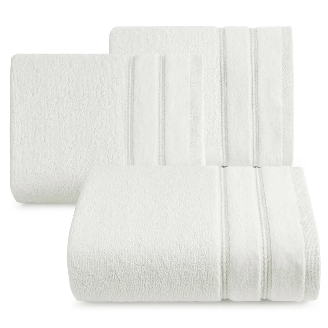 Ręcznik Glory 4 50x90 kremowy z welurową bordiurą i błyszczącą nicią 500 g/m2 Eurofirany — zdjęcie 4