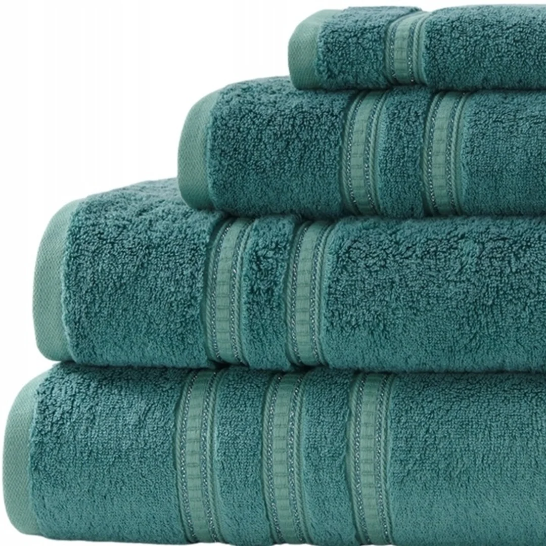 Ręcznik Harmony 30x30 eukaliptusowy ze srebrną bordiurą bambusowy 600 g/m2 — zdjęcie 6