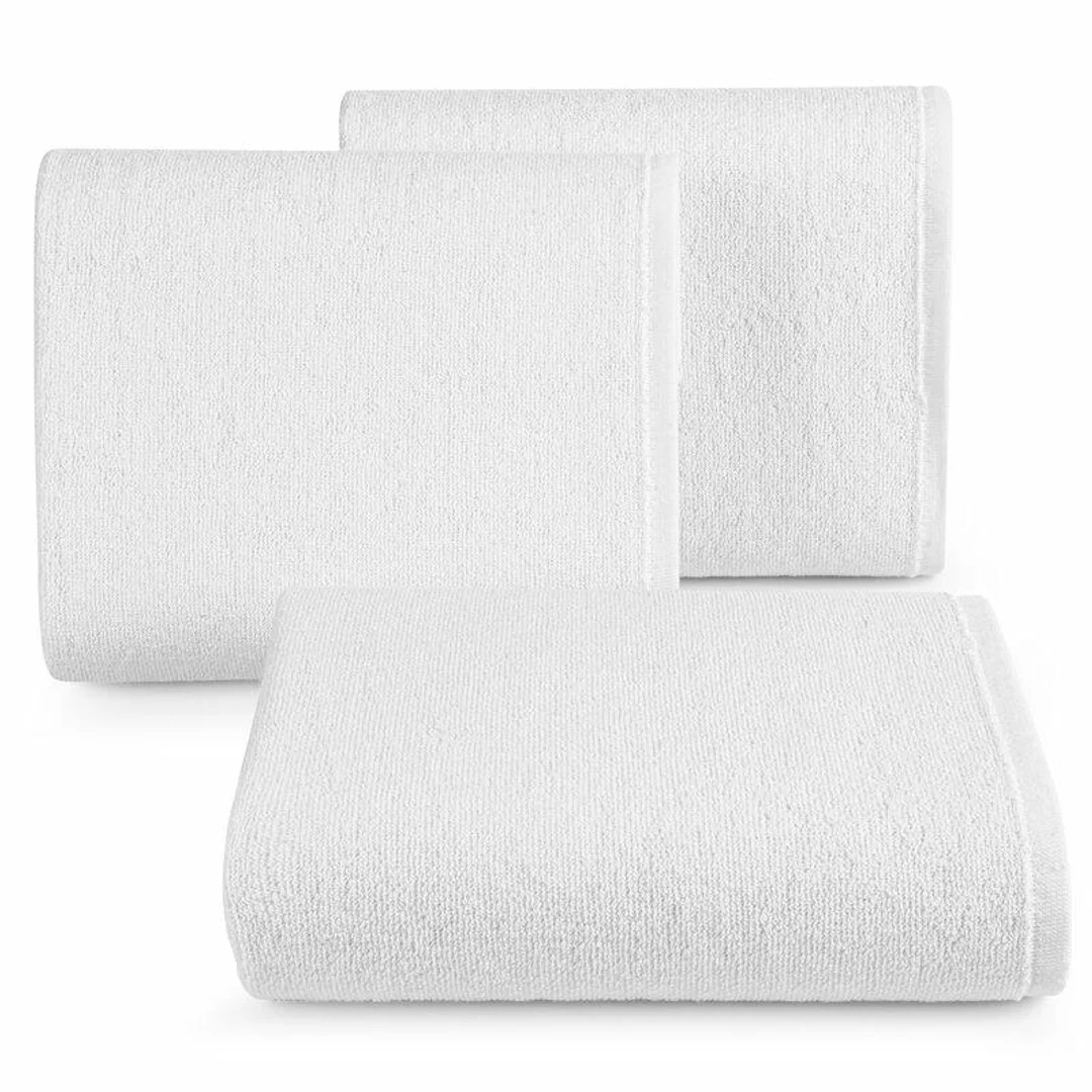 Ręcznik hotelowy 50x100 biały gładki 450g/m2 15/1/B Eurofirany — zdjęcie 4