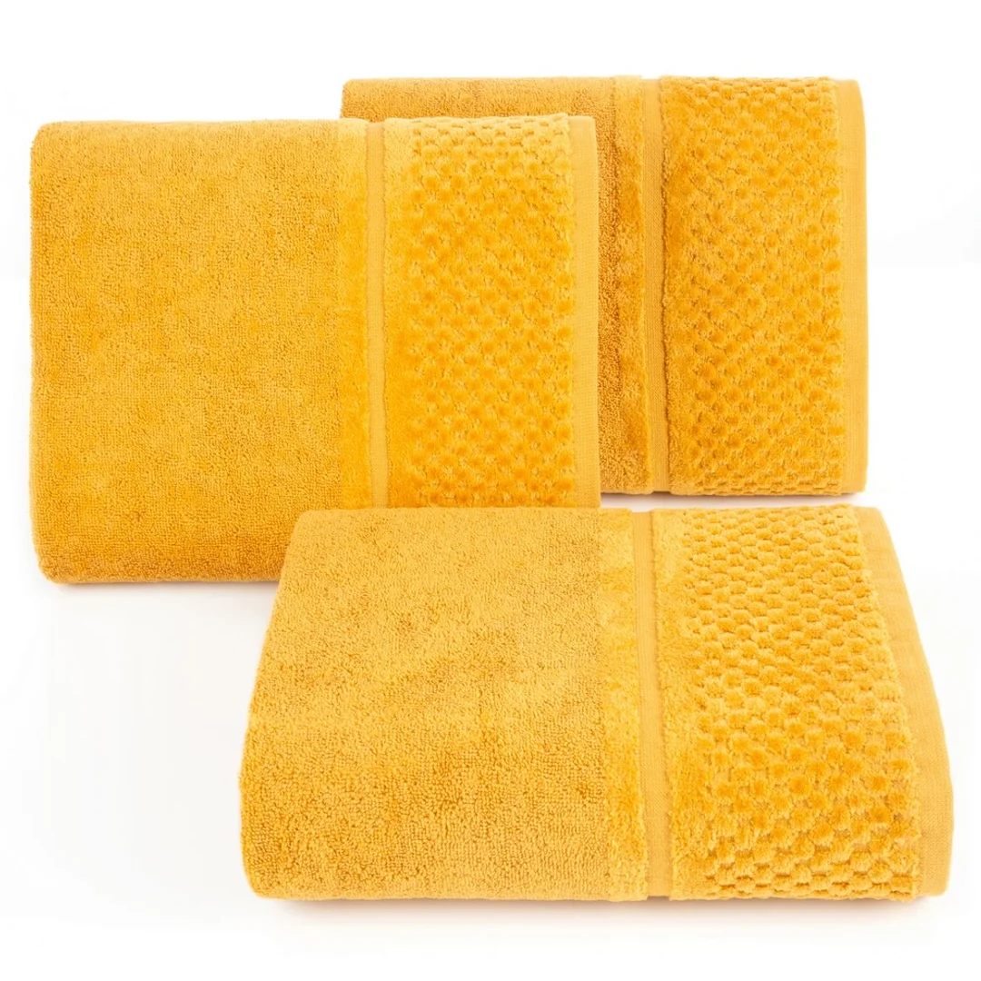 Ręcznik Ibiza 70x140 musztardowy 550g/m2 frotte Eurofirany — zdjęcie 2