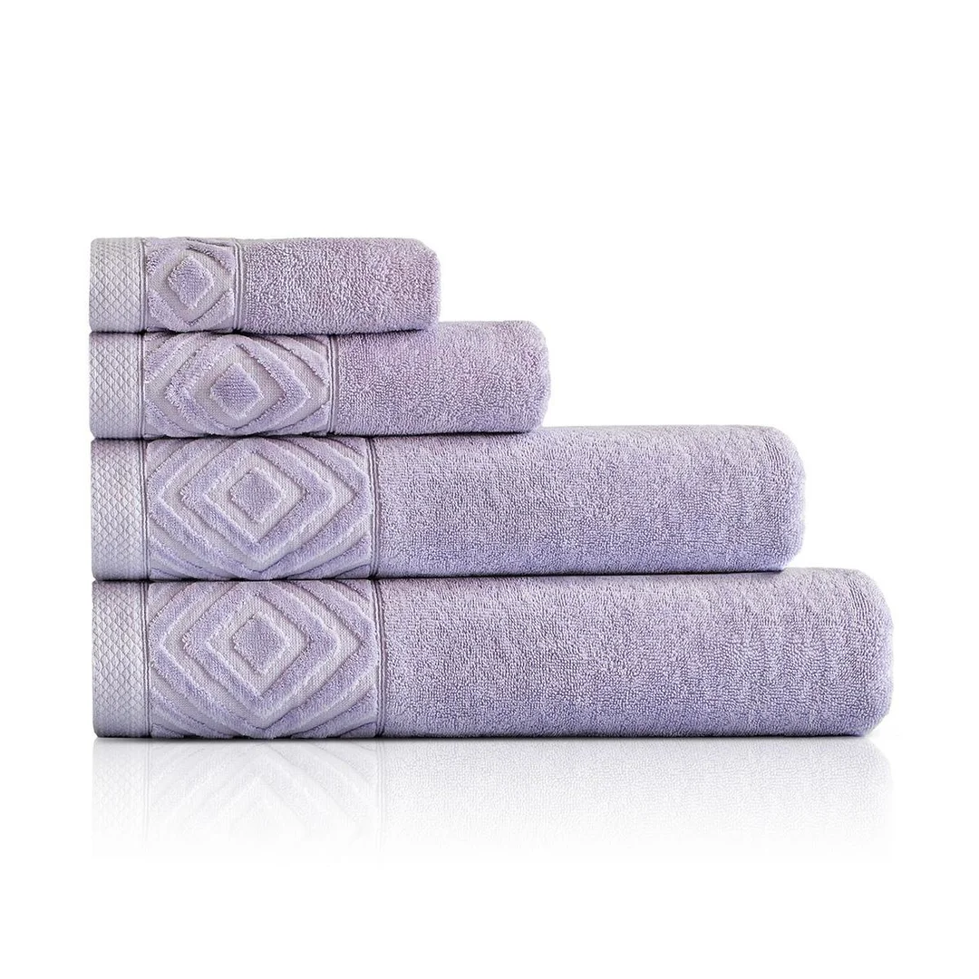 Ręcznik kąpielowy bawełniany Paula 70x140 lawendowy 550 g/m2 — zdjęcie 3
