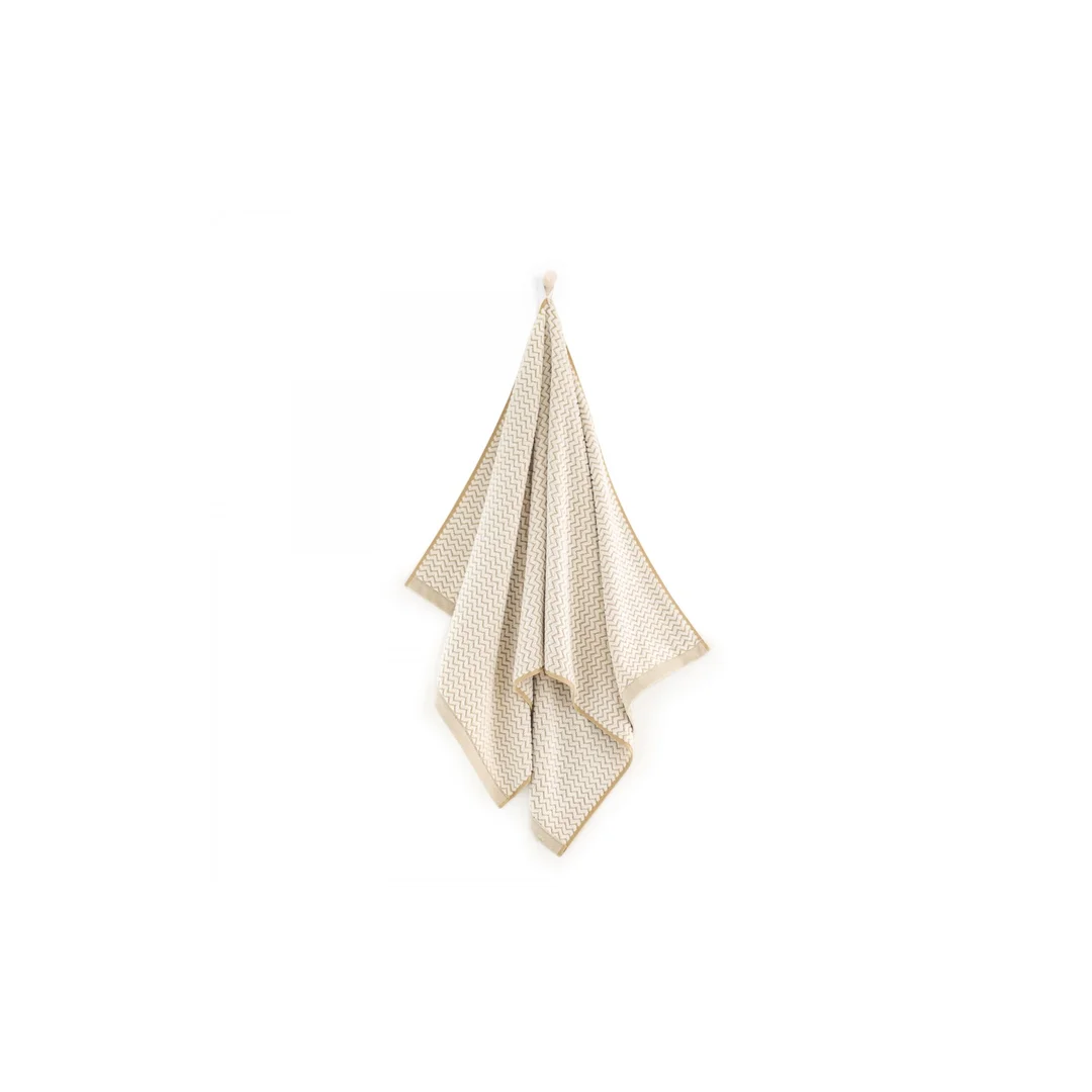 Ręcznik Lahti 70x140 beżowy zygzak 500 g/m2 Zwoltex 23 — zdjęcie 6