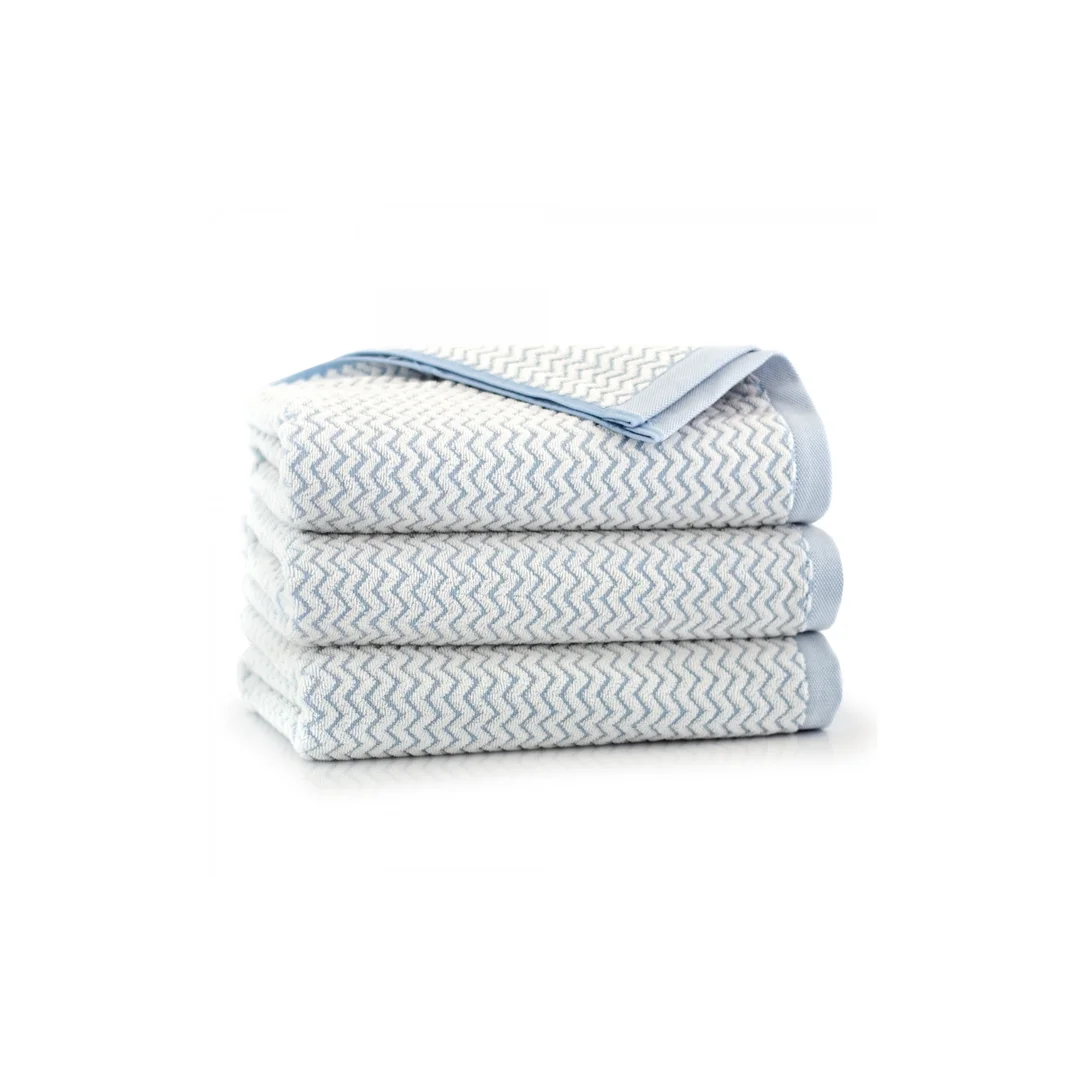 Ręcznik Lahti 70x140 niebieski zygzak 500 g/m2 Zwoltex 23 — zdjęcie 4