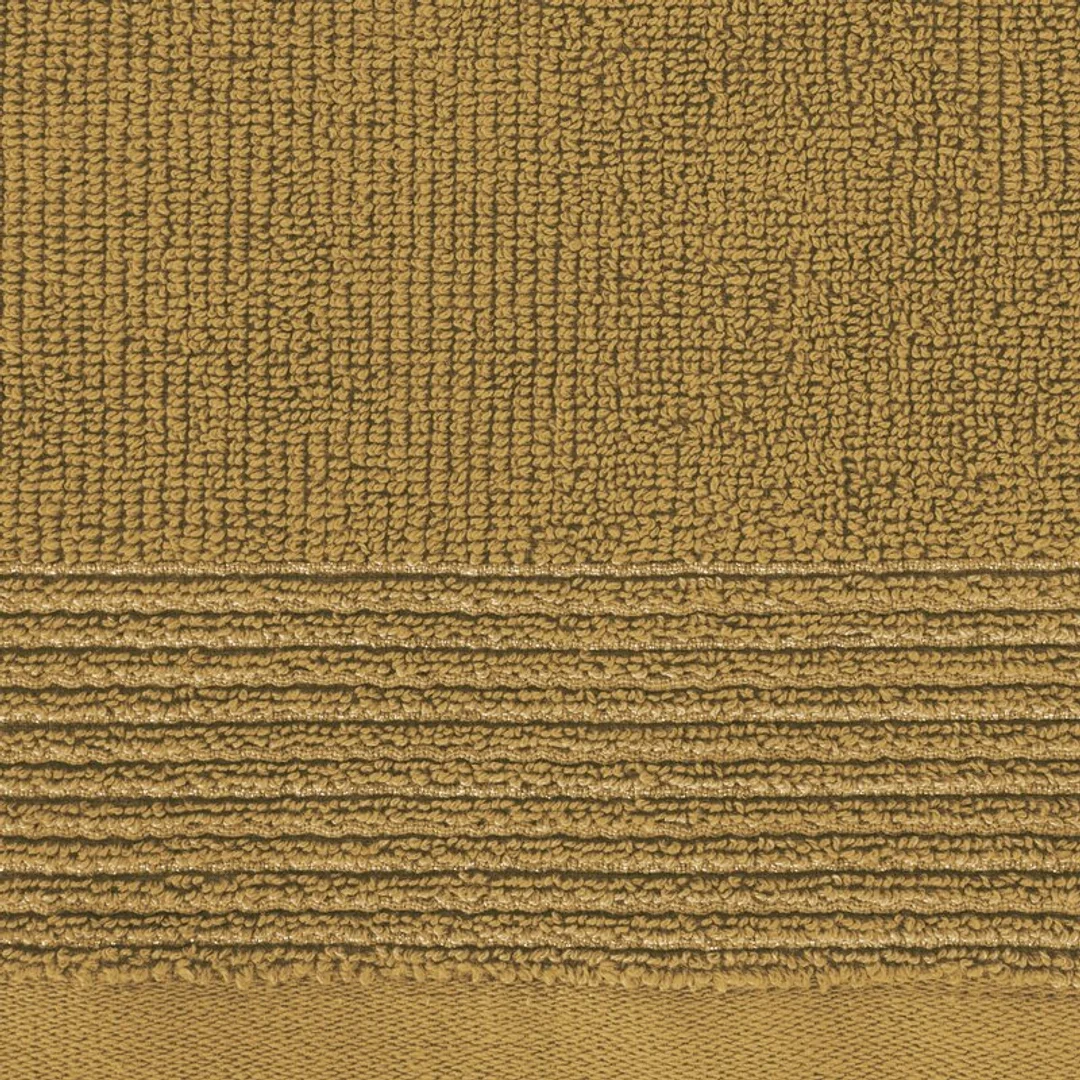 Ręcznik Lari 7 50x90 miodowy z ozdobną bordiurą przetykaną błyszczącą nicią 500 g/m2 Eurofirany — zdjęcie 2