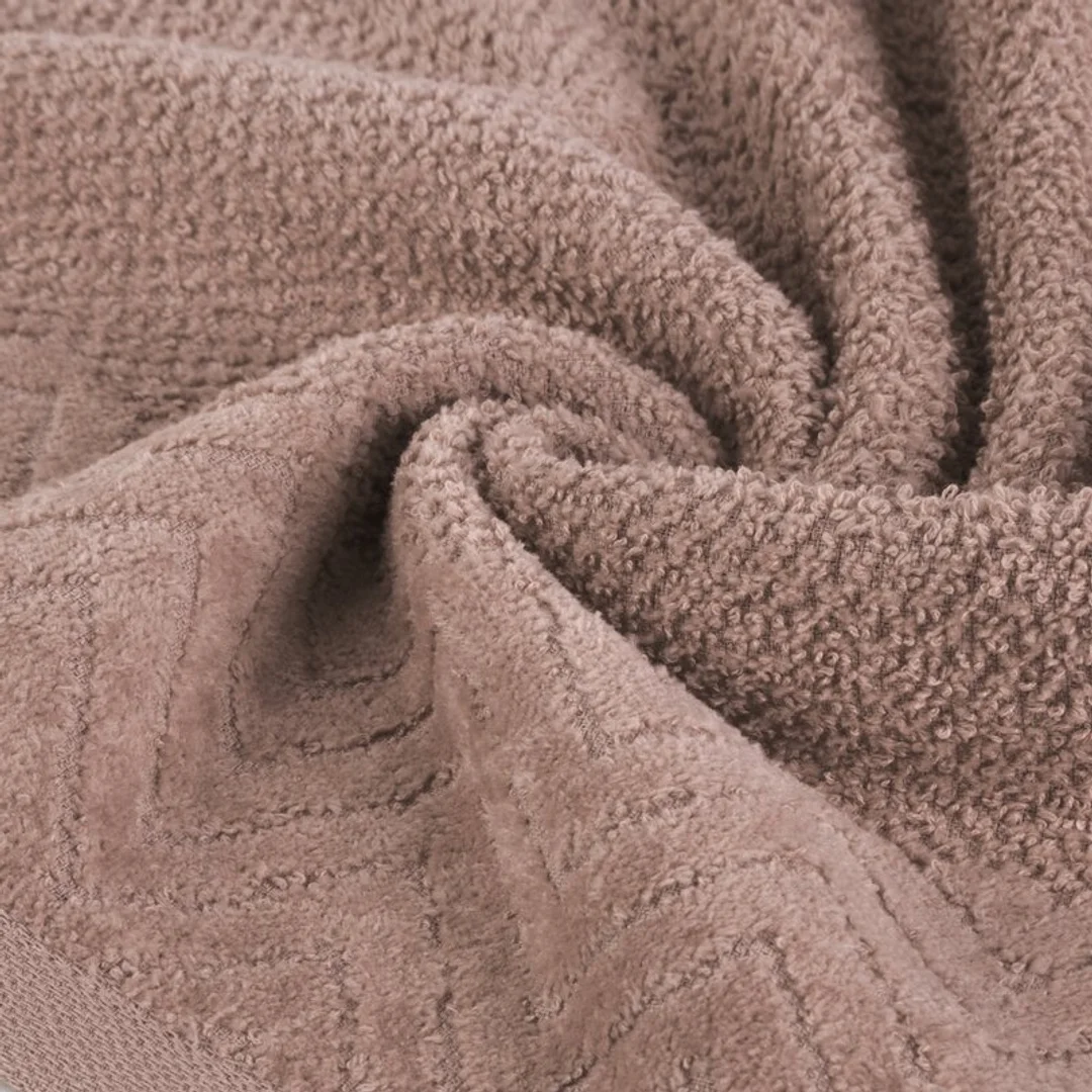 Ręcznik Loren 70x140 06 pudrowy 500g/m2 frotte Eurofirany — zdjęcie 4