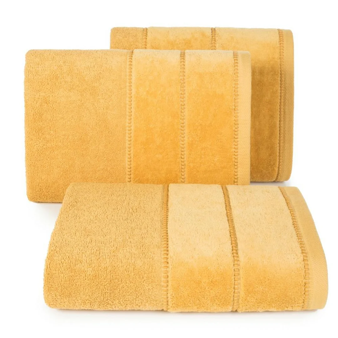 Ręcznik Mari 70x140 musztardowy 500g/m2 frotte Eurofirany — zdjęcie 4