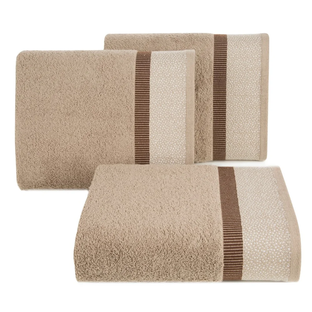 Ręcznik Marit 50x90 beżowy ciemny frotte 485 g/m2 Eurofirany — zdjęcie 2