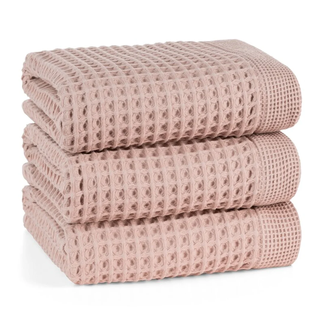 Ręcznik Melo 50x90 04 różowy o waflowej strukturze 400 g/m2 Eurofirany — zdjęcie 2