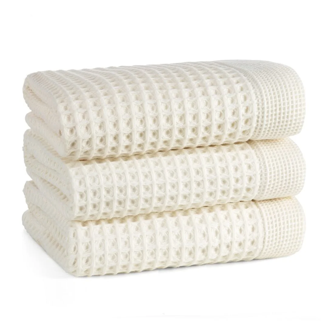 Ręcznik Melo 70x140 01 kremowy o waflowej strukturze 400 g/m2 Eurofirany — zdjęcie 2
