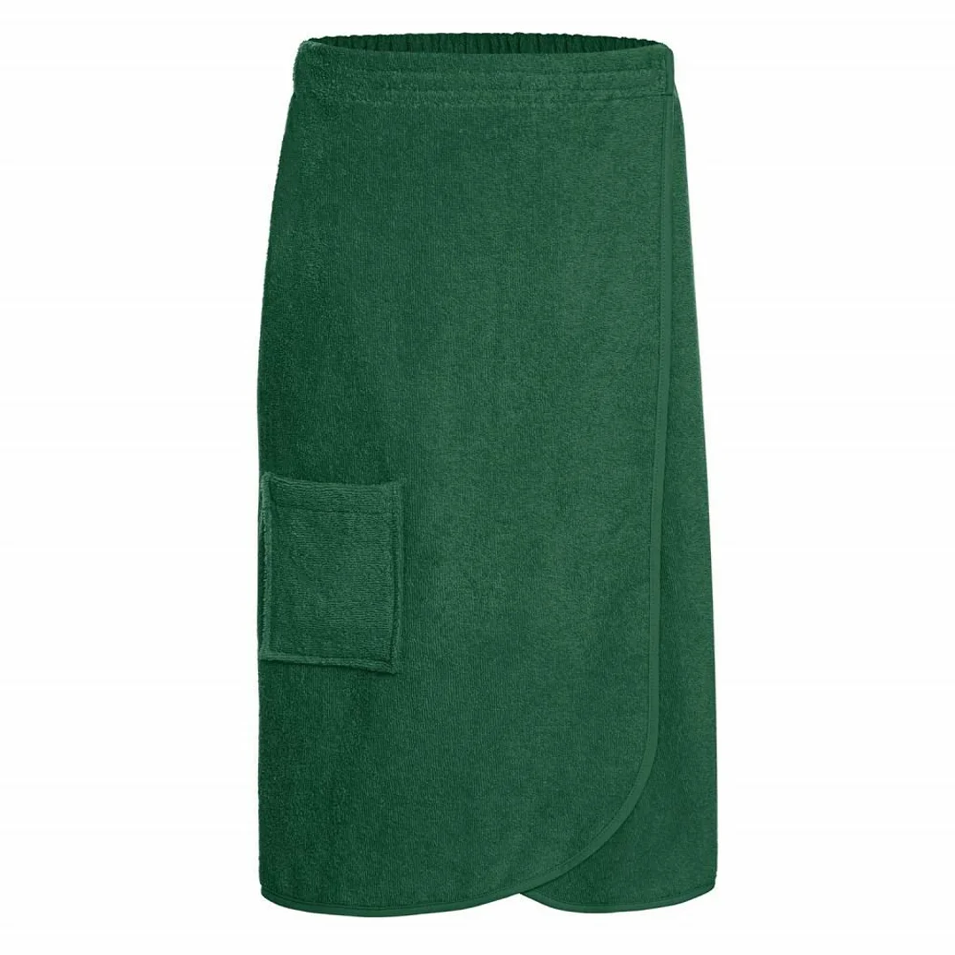 Ręcznik męski do sauny Kilt L/XL zielony butelkowy frotte bawełniany — zdjęcie 2