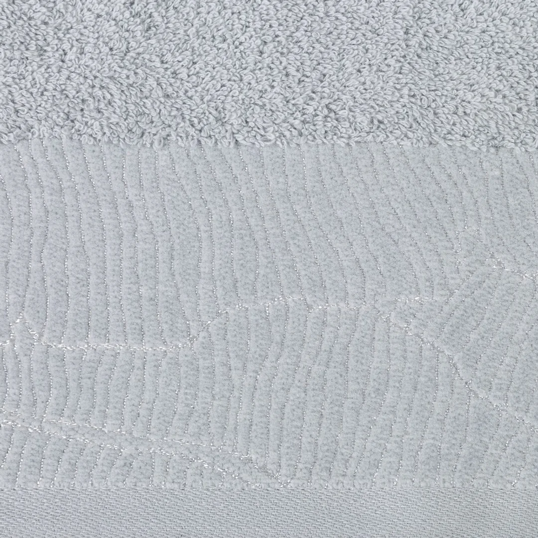 Ręcznik Metalic 50x90 srebrny 485g/m2 frotte Eurofirany — zdjęcie 4