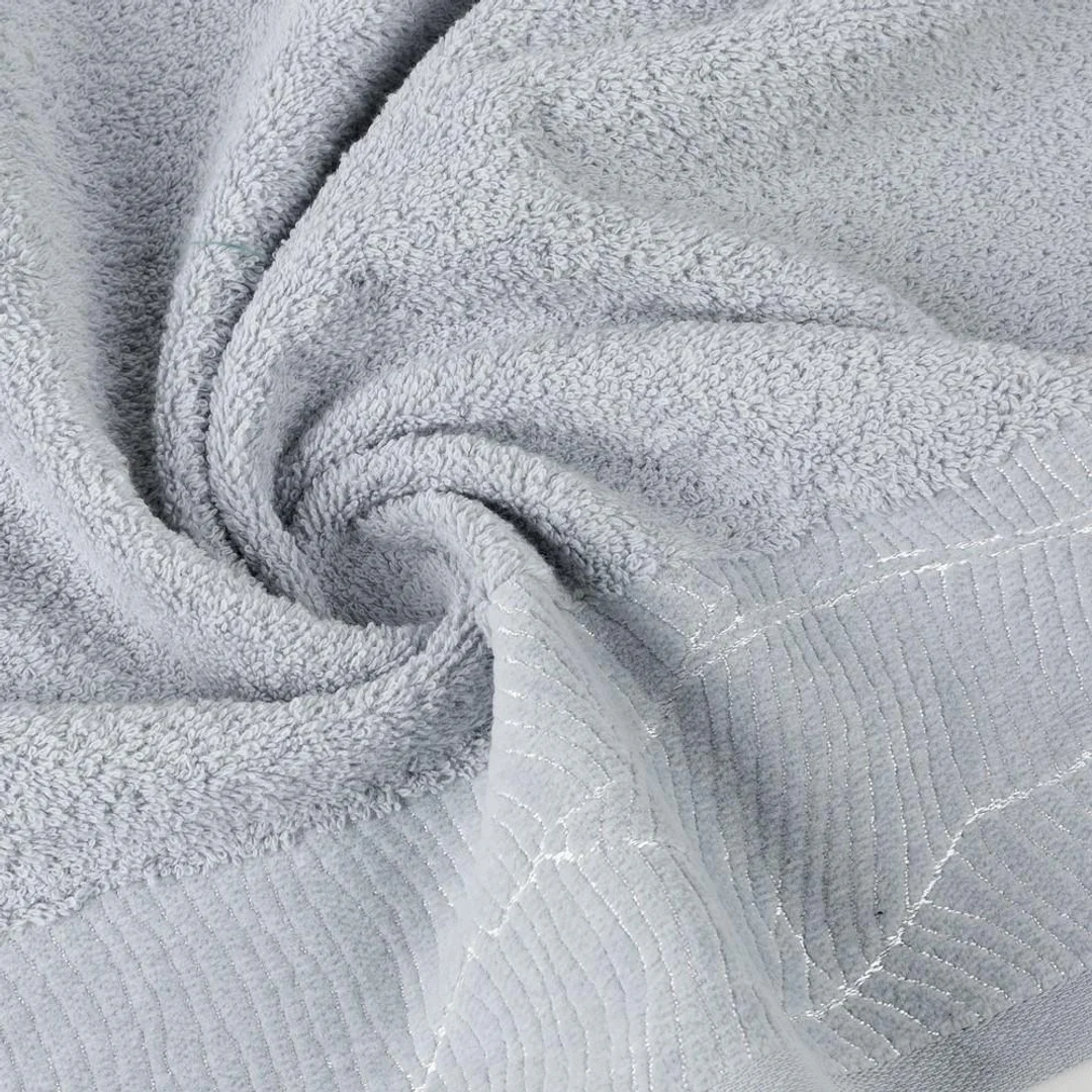 Ręcznik Metalic 50x90 srebrny 485g/m2 frotte Eurofirany — zdjęcie 5