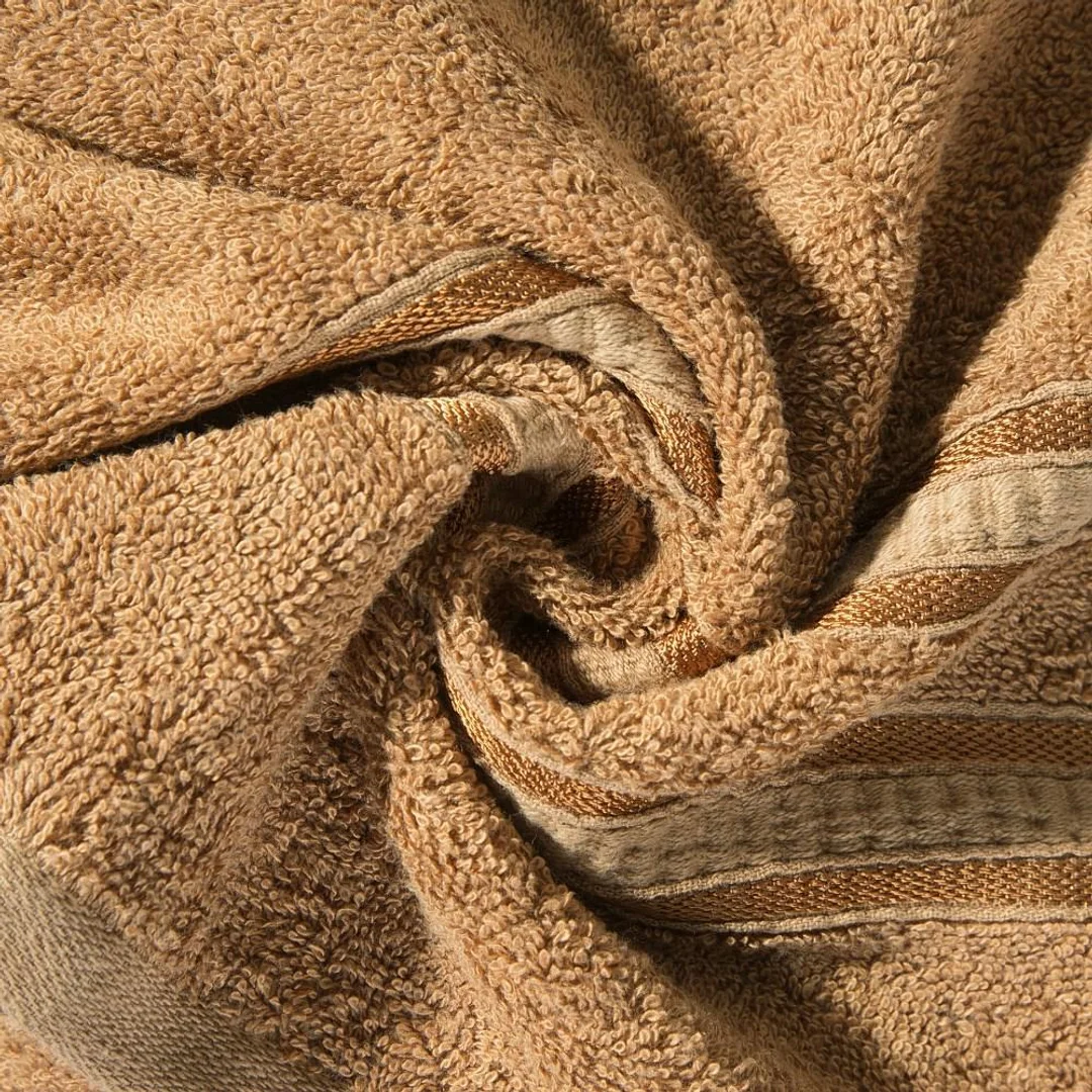 Ręcznik Mila 50x90 brązowy jasny bambusowy frotta 500g/m2 Eurofirany — zdjęcie 3
