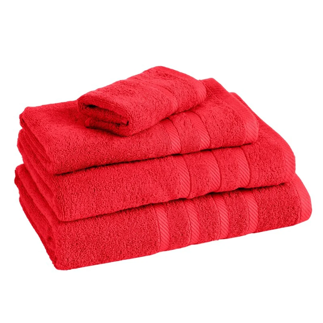 Ręcznik Milo 100x150 czerwony 500 g/m2 frotte bawełniany Eurofirany — zdjęcie 4