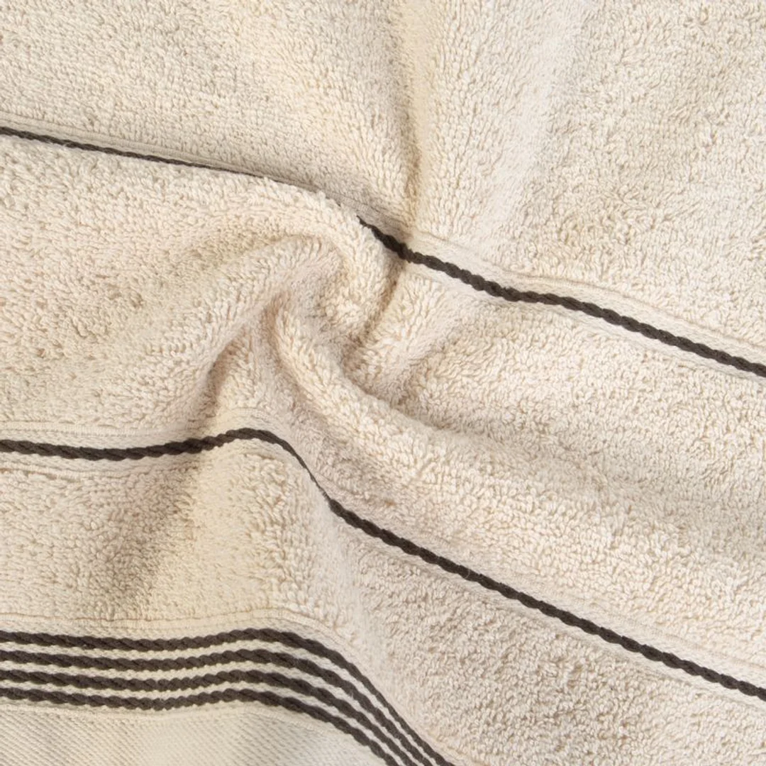 Ręcznik Mira 50x90 beżowy 03 frotte 500 g/m2 Eurofirany — zdjęcie 3