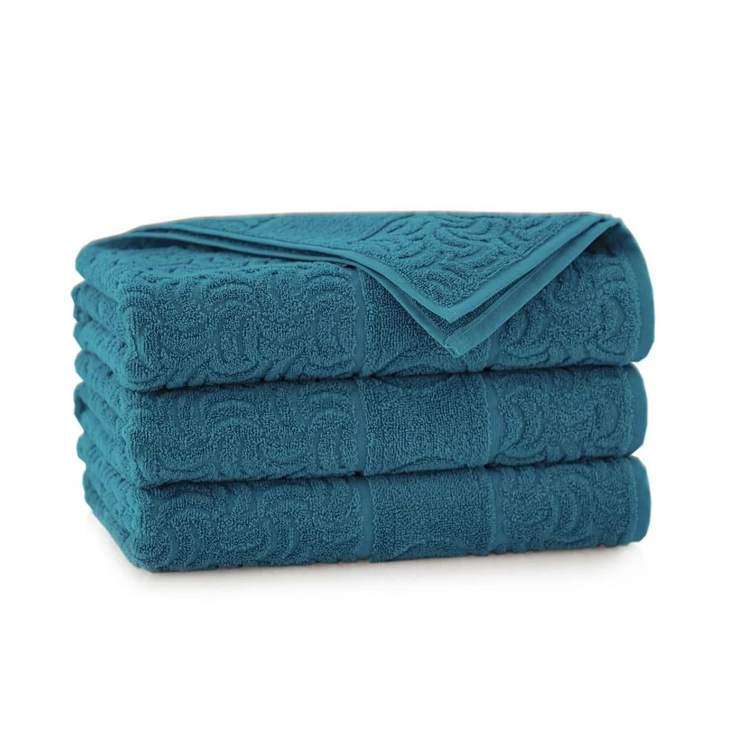 Ręcznik Morwa 70x140 turkusowy ciemny emerald frotte 500 g/m2 Zwoltex — zdjęcie 3