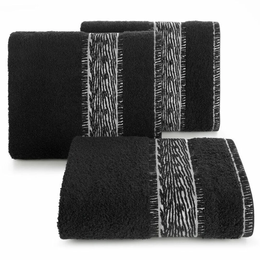 Ręcznik Nikola 50x90 czarny frotte 500 g/m2 Eurofirany — zdjęcie 4