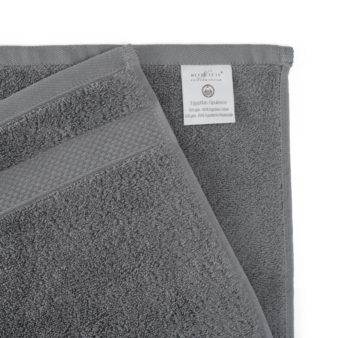 Ręcznik Opulence 40x60 antracytowy z bawełny egipskiej 600 g/m2 Nefretete — zdjęcie 2