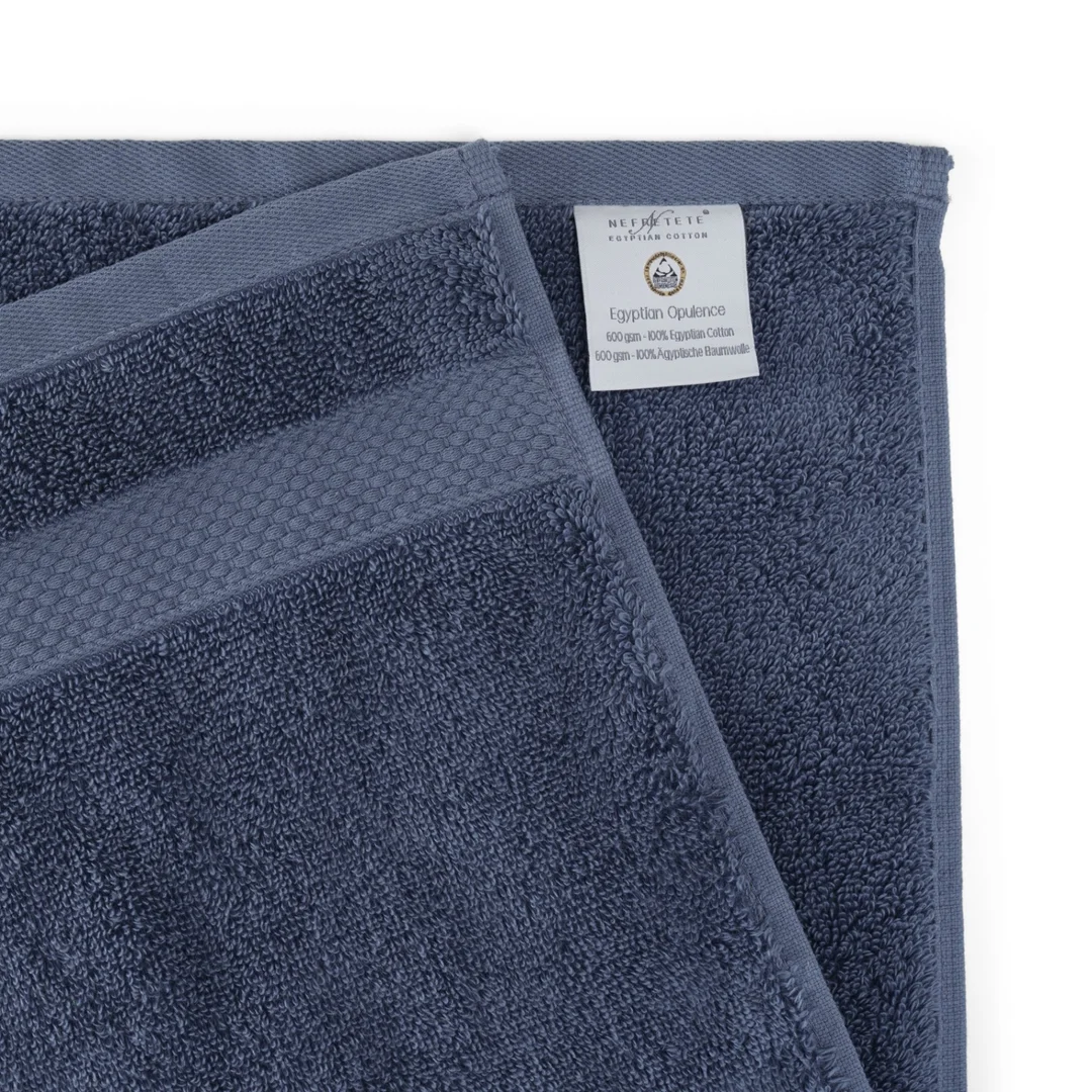 Ręcznik Opulence 50x90 indygo z bawełny egipskiej 600 g/m2 Nefretete — zdjęcie 2