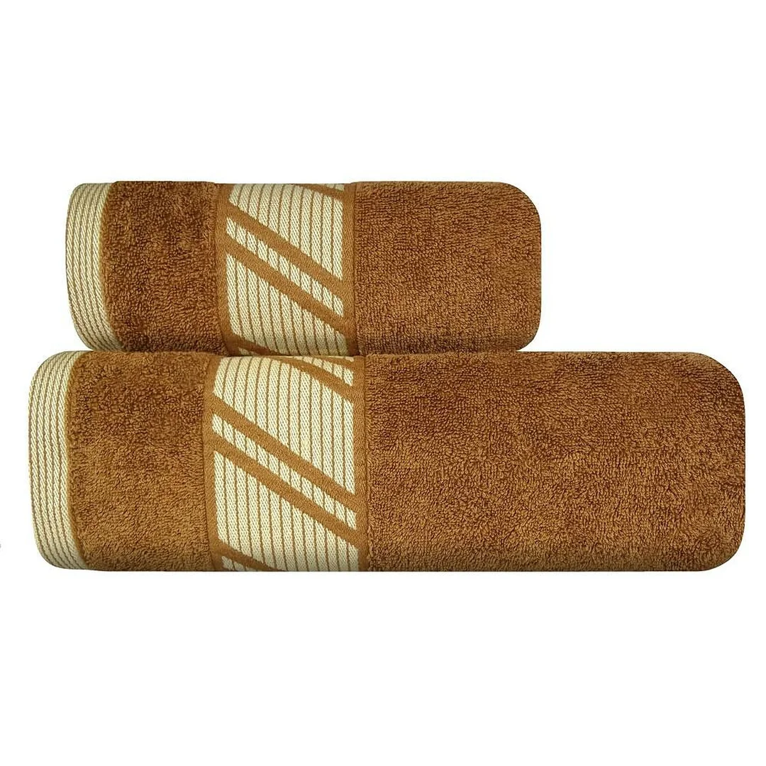 Ręcznik Orion 70x140 karmelowy 500g/m2 frotte — zdjęcie 2