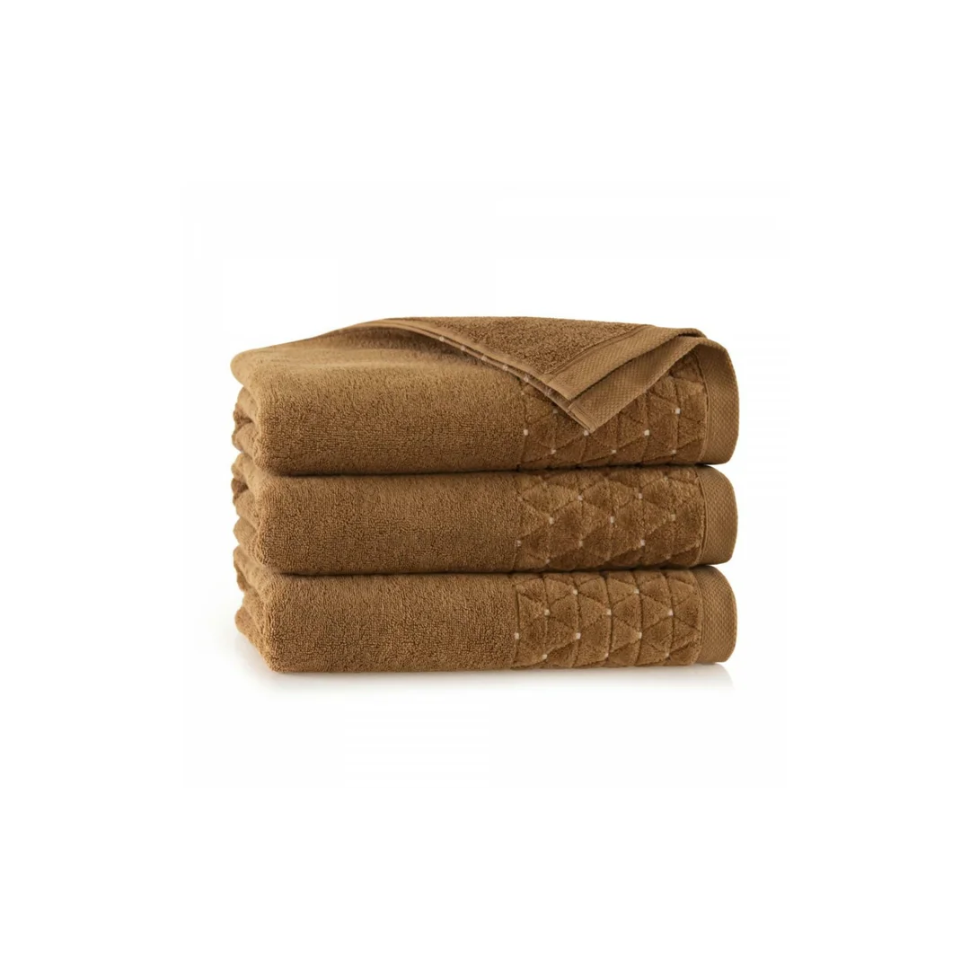 Ręcznik Oscar AB 50x100 brązowy jasny frotte 500 g/m2 Zwoltex — zdjęcie 2