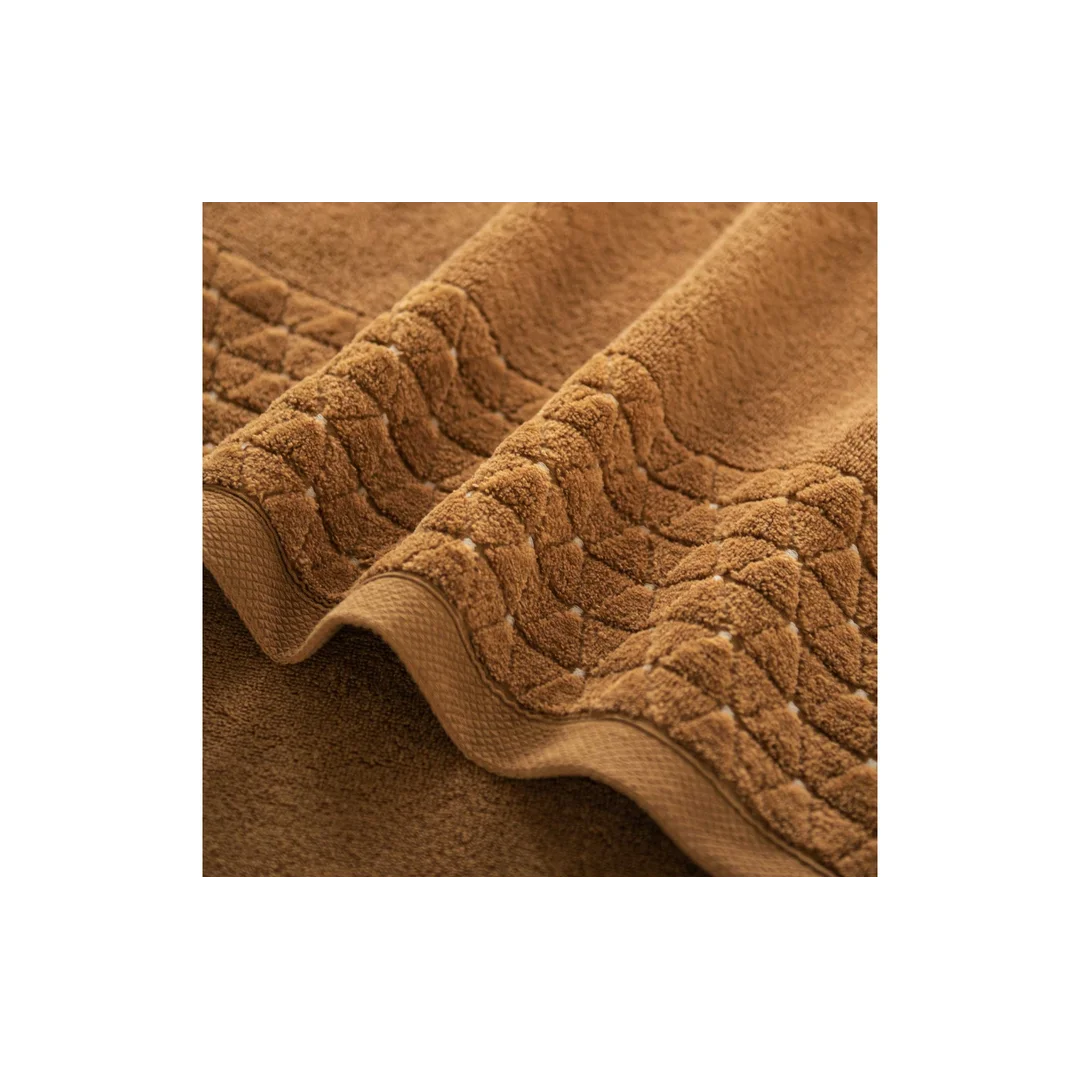 Ręcznik Oscar AB 50x100 brązowy jasny frotte 500 g/m2 Zwoltex — zdjęcie 4