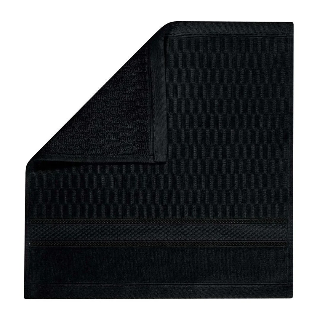 Ręcznik Peru 100x150 czarny welurowy 500g/m2 — zdjęcie 3