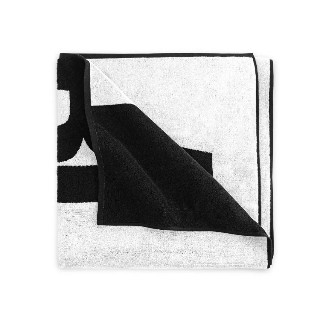 Ręcznik plażowy 100x160 Black&White czarny biały napis bawełniany frotte plaża 2 Zwoltex 22 — zdjęcie 2