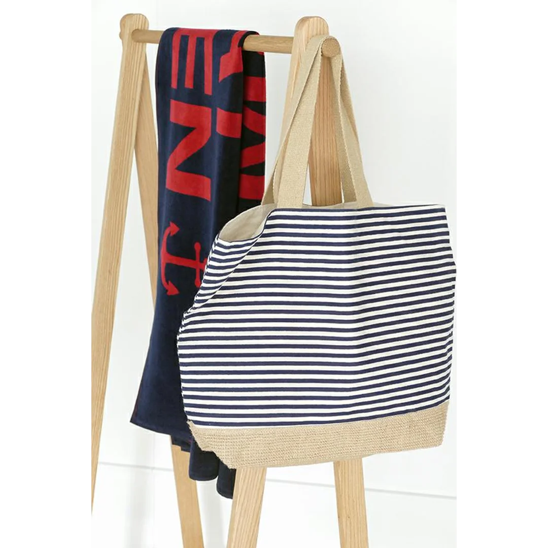 Ręcznik plażowy Beach 80x180 granatowy 12 frotte 430g/m2 100% bawełna Cawoe — zdjęcie 2
