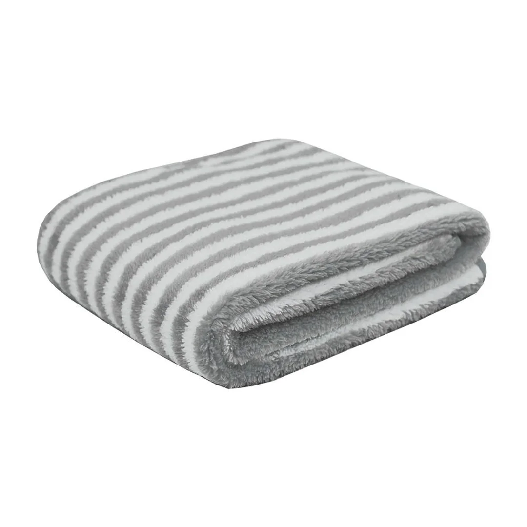 Ręcznik Pure Stripes 35x75 szary biały pasy z mikrofibry Home 2023 — zdjęcie 3