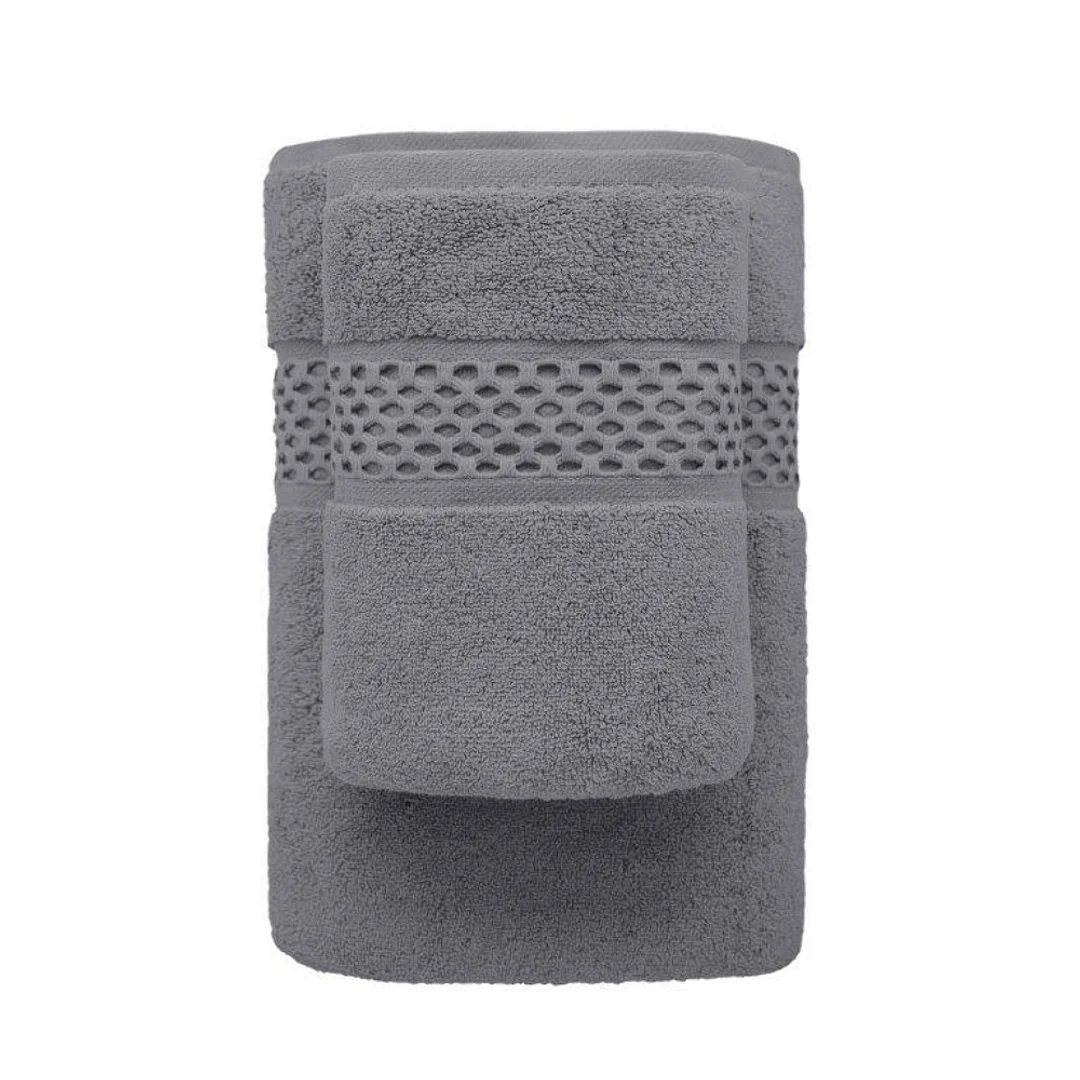 Ręcznik Rete 50x90 popielaty frotte 650 g/m2 bawełniany przędza dwupętelkowa soft touch 24/2 — zdjęcie 2