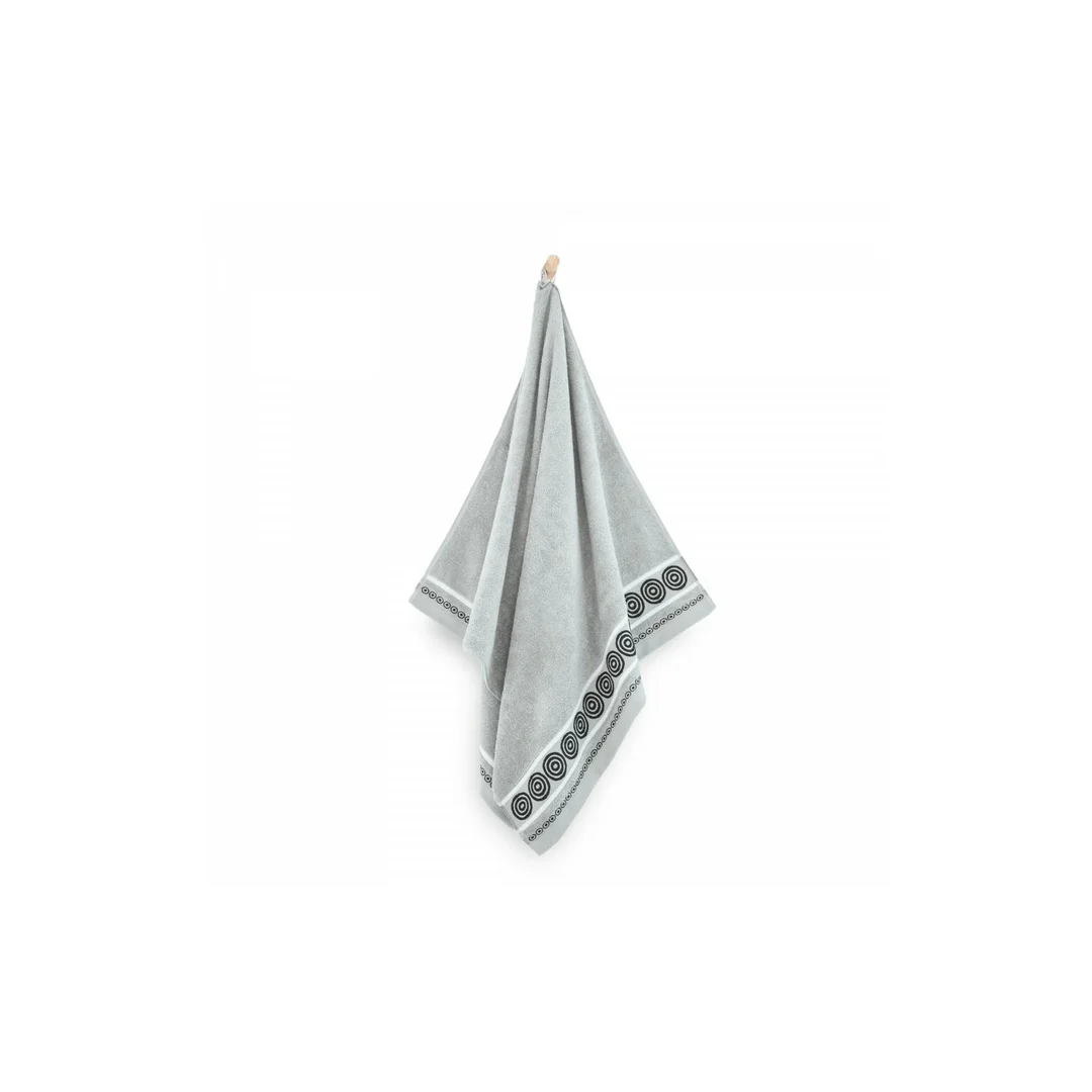 Ręcznik Rondo 2 50x90 szary 500 g/m2 8672/4 Zwoltex 23 — zdjęcie 2