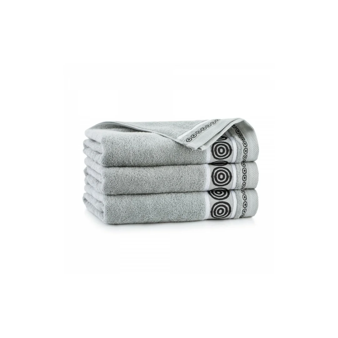 Ręcznik Rondo 2 70x140 szary 500 g/m2 8672/4 Zwoltex 23 — zdjęcie 3