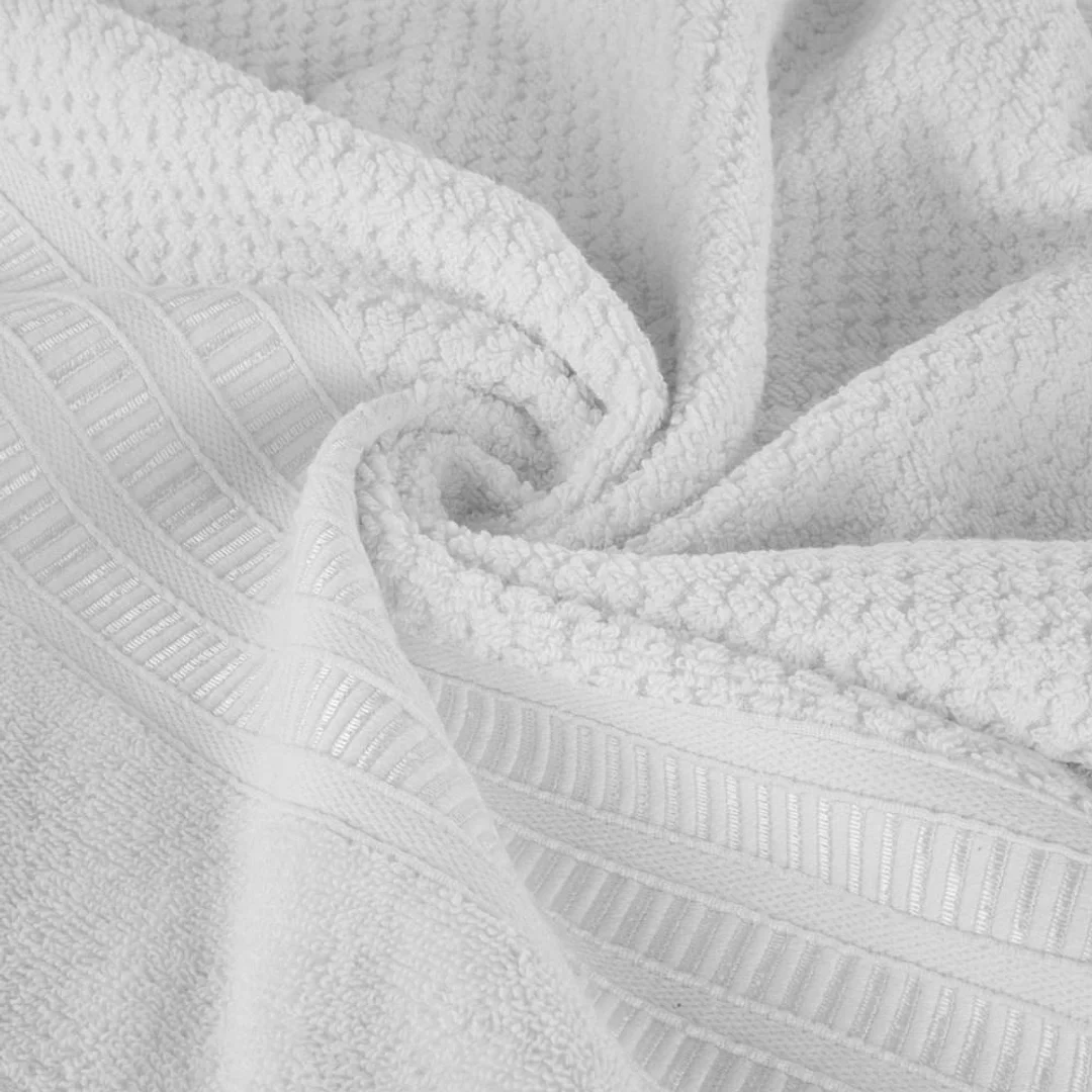 Ręcznik Rosita 50x90 biały o ryżowej strukturze 500g/m2 Eurofirany — zdjęcie 4