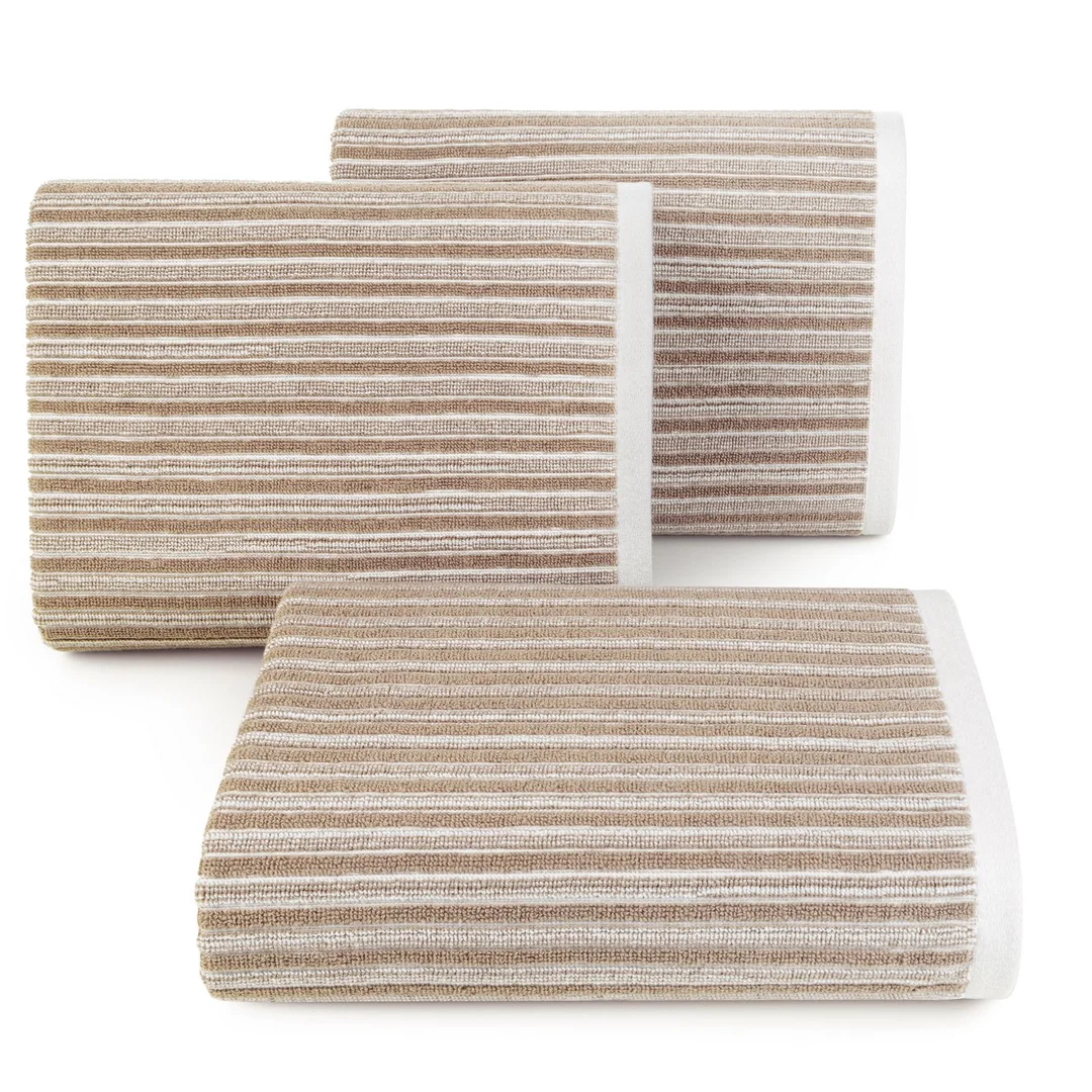 Ręcznik Seville 1 50x90 kremowy beżowy frotte z dodatkiem nici z recyklingu 480 g/m2 Terra Collection Eurofirany — zdjęcie 6