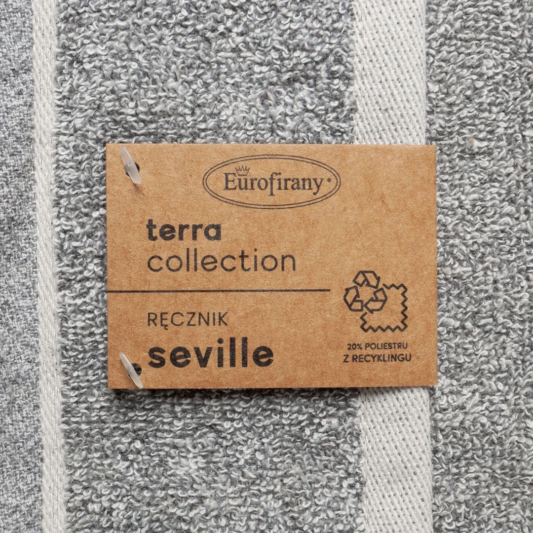 Ręcznik Seville 70x140 szary melanż frotte z dodatkiem nici z recyklingu 480 g/m2 Terra Collection Eurofirany — zdjęcie 3