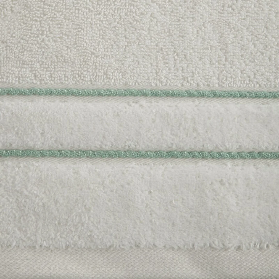 Ręcznik Sibel 50x90 01 kremowy z ozdobną bordiurą 500 g/m2 frotte Eurofirany — zdjęcie 2