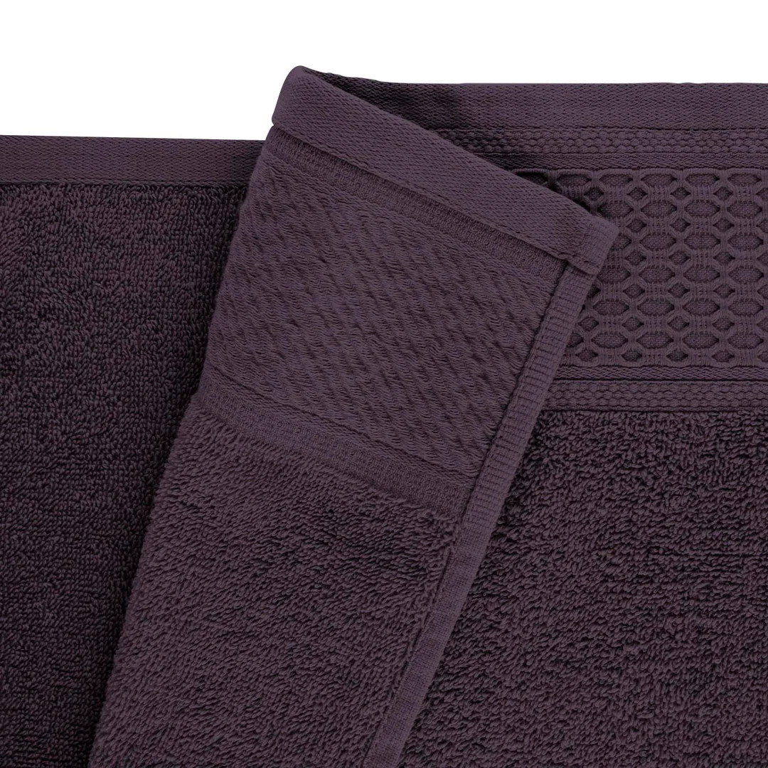 Ręcznik Solano 30x50 bakłażanowy frotte 100% bawełna Darymex — zdjęcie 4