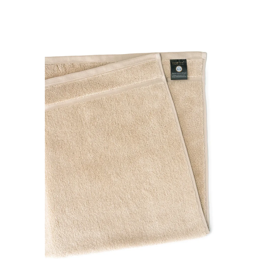 Ręcznik Supreme 40x60 beżowy jasny z bawełny Egipskiej 800 g/m2 Giza 95 — zdjęcie 2