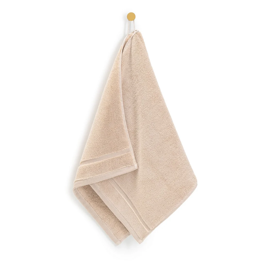Ręcznik Supreme 40x60 beżowy jasny z bawełny Egipskiej 800 g/m2 Giza 95 — zdjęcie 3