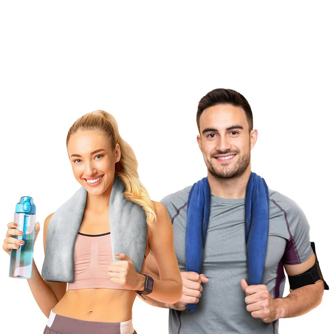 Ręcznik szybkoschnący 70x140 Active czerwony z mikrofibry 380g/m2 — zdjęcie 8