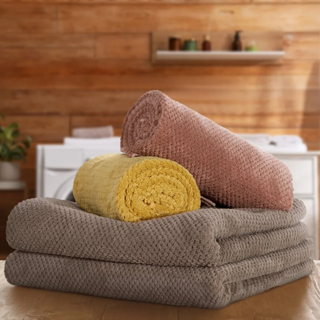 Ręcznik szybkoschnący ZOE1 50x90 beżowy 280 g/m2 Eurofirany — zdjęcie 5