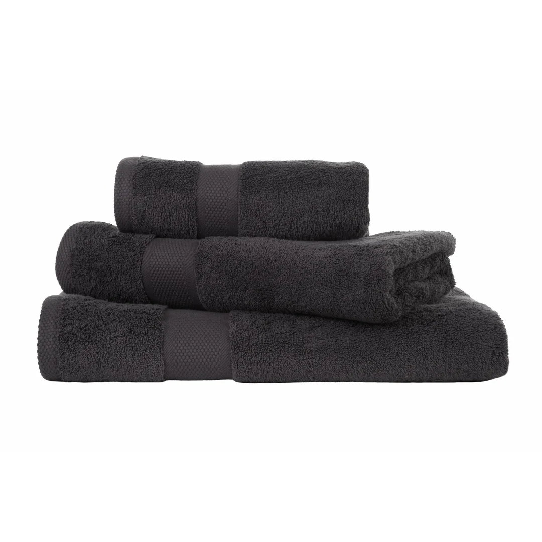 Ręcznik Ultimate 90x160 antracytowy z bawełny egipskiej 550 g/m2 Nefretete — zdjęcie 3