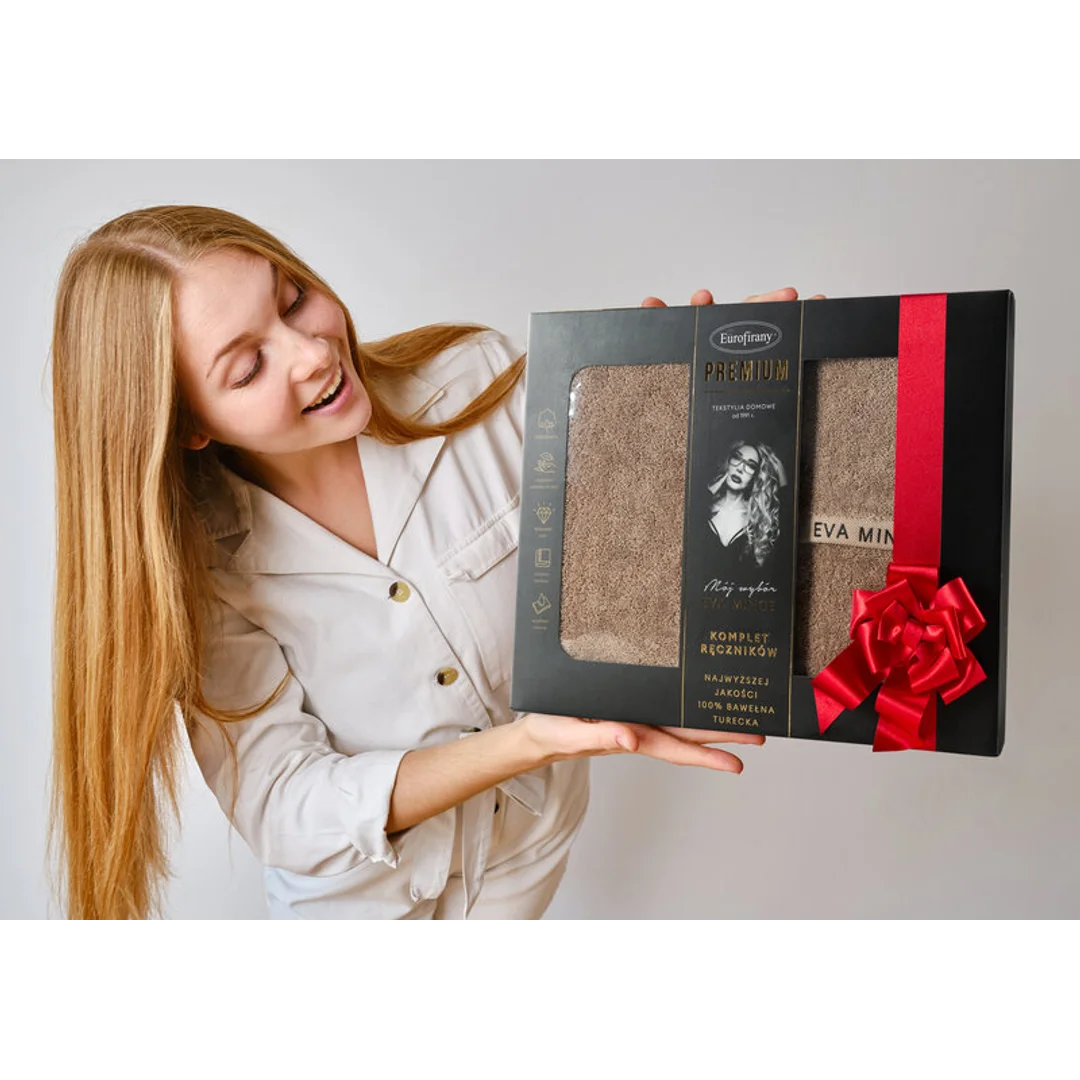 Ręcznik Venus 30x50 ceglasty zdobiony haftem 550 g/m2 Eva Minge Eurofirany — zdjęcie 5