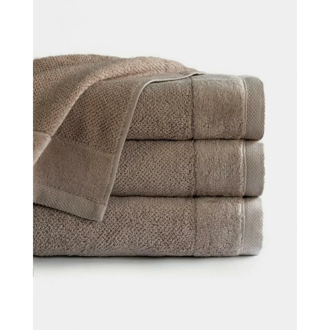 Ręcznik Vito 70x140 beżowy taupe frotte bawełniany 550 g/m2 — zdjęcie 2