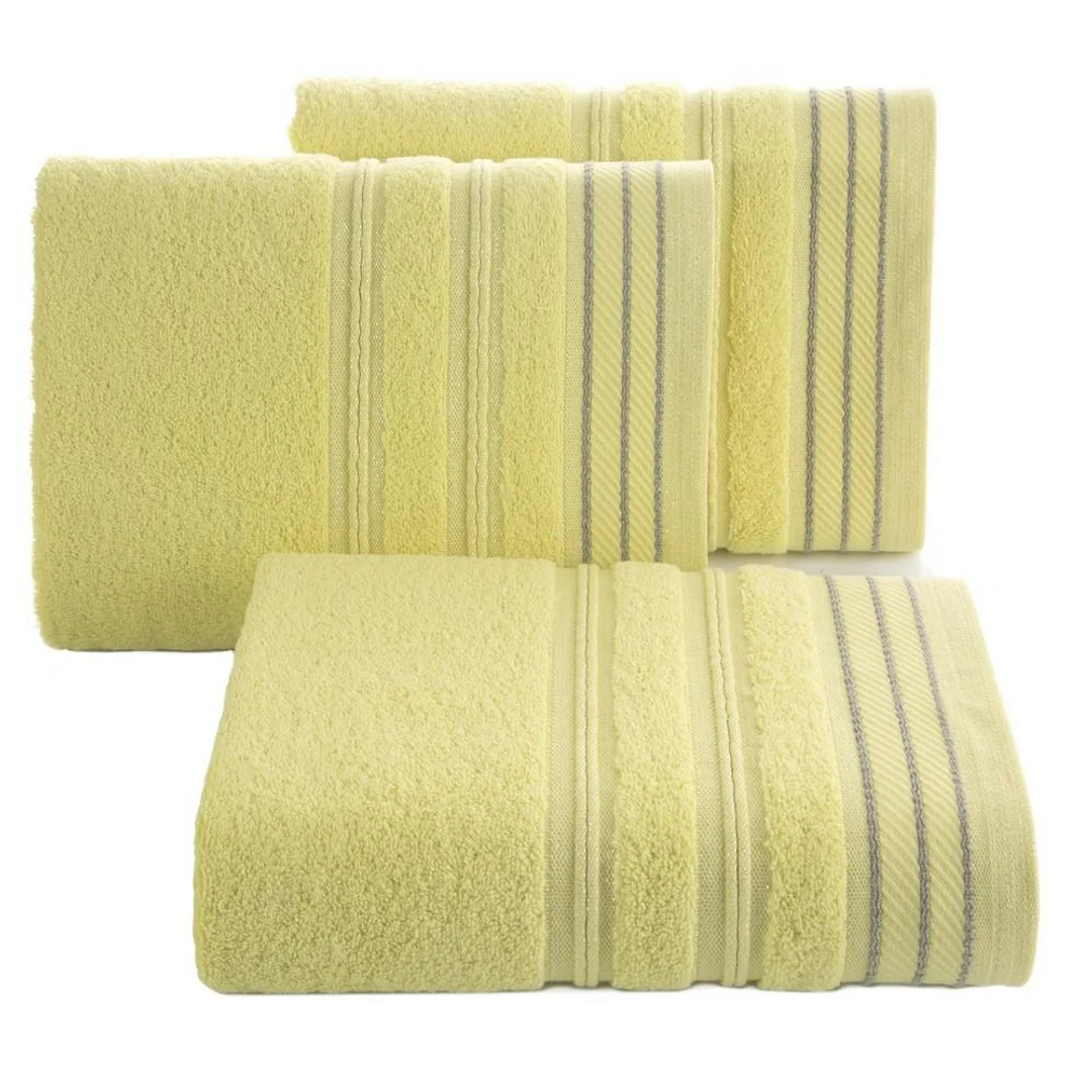 Ręcznik Wiki 50x90 06 żółty srebrne nitki 480 g/m2 — zdjęcie 4
