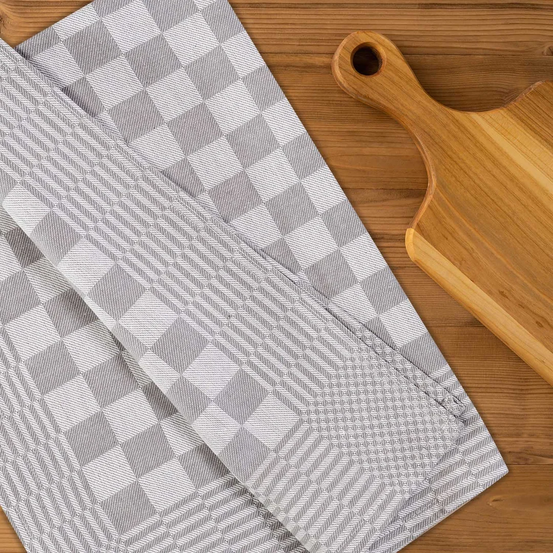 Ścierka do naczyń 50x70 Krateczka popielata 200g/m2 Darymex — zdjęcie 4